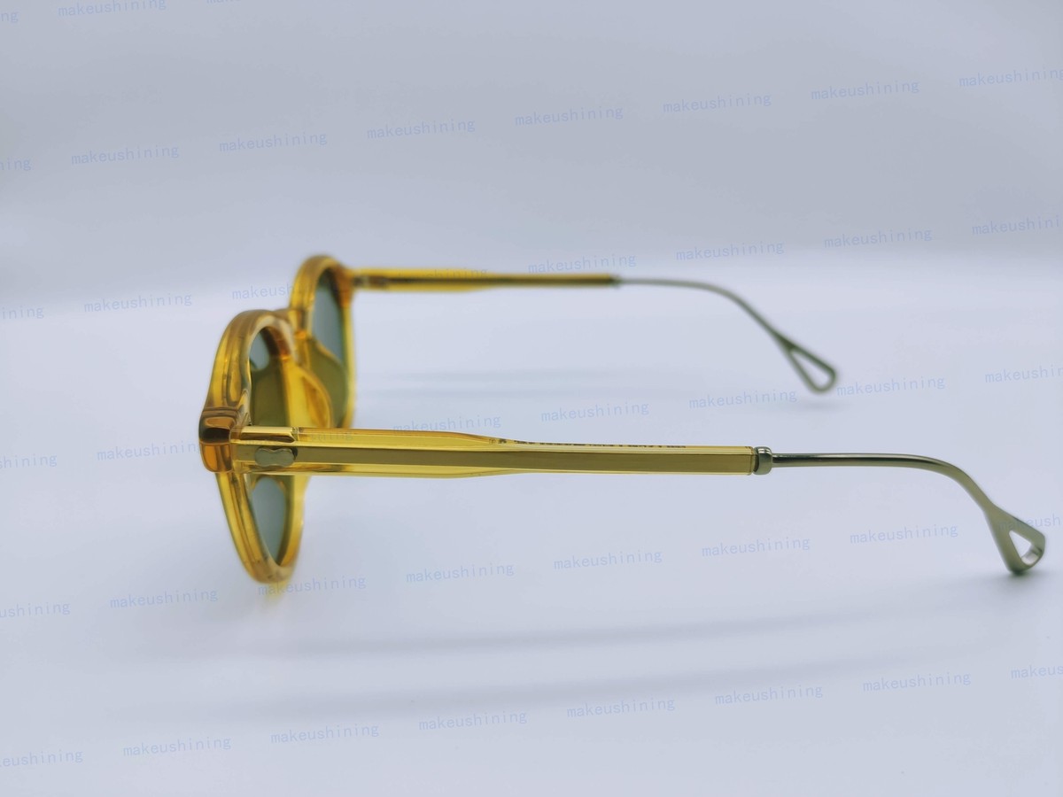 MOSCOT MILTZEN-TT YELLOW BROZE Frame Green Lenses Sun Glasses 46
