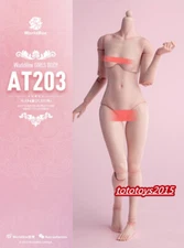 US Worldbox 1:6 AT203 Pale Skin Female Figure Body Hands Foot Accessory Doll