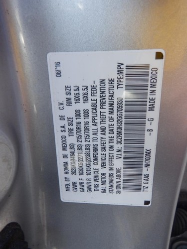 Used Ignition Switch fits: 2016 Honda Cr-v conventional ignition Grade A - Picture 7 of 8