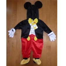 Baby Disney Jr Deluxe MICKEY MOUSE Costume Size 3/6 6/9 months NWT