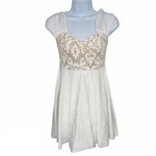 Wish Come True V2286 Dance Dress SZ SA White Gold I Won't Give Up Theatre