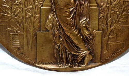 ANCIENNE SCULPTURE BRONZE FEMME ART NOUVEAU BARBEDIENNE SIGNÉE ALPHEE DUBOIS XIX - Imagen 13 de 15