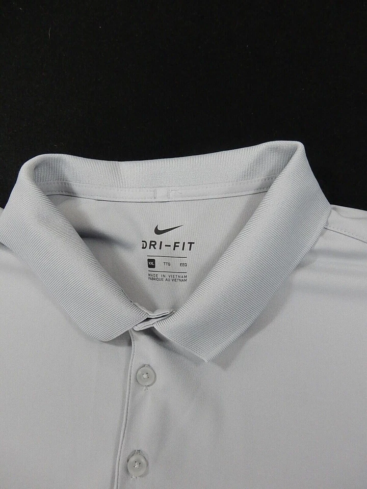Polo de golf Nike Dri Fit Performance FAIRWAY manga corta (XXL para hombre) plateado Foto 3 de 4