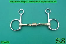 Stainless Steel Western OR English Snaffle Bit Copper Roller New,BT-0038