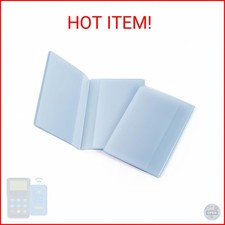QVYQVY Wallets Set of 2 Clear Premium Quality PVC Wallet Insert, Credit Card Hol