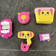 McDonald's Happy Meal Shopkins Hairdryer Basket Car lot of 5