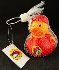Buc-ees - Yellow Duck w/ Red Hat & Shirt - Rubber Duck - Approx 3.5" Tall