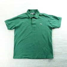 Lacoste Shirt Mens Medium Green Polo Pique Cotton Classic Fit