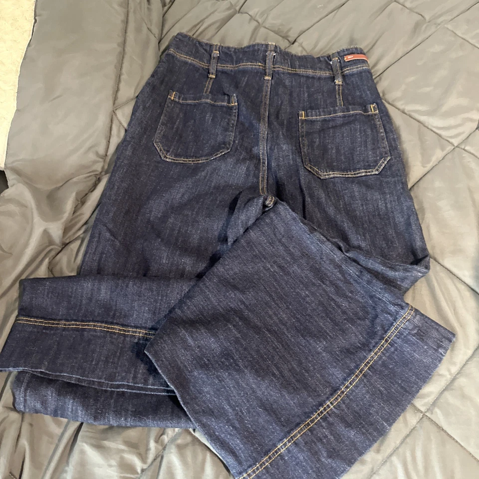 Pilcro and The Letterpress Anthropologie 尺寸 30 Flare Button Fly Flare Dark — 第 4/4 张图片