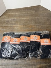 10 Pair Tall Boot Socks Black White Toes Size 10-13 All Weather