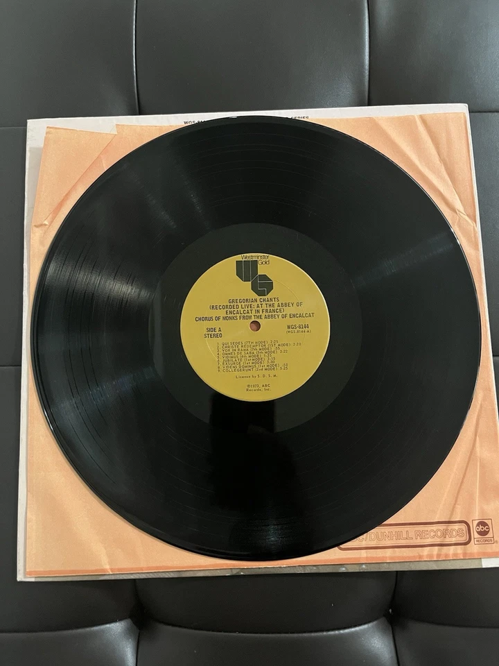 The Chorus Of Monks From The Abbey Of Enclat, France Gregorian Chants Record LP - Image 3 of 4
