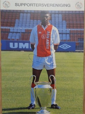   Nwankwo Kanu   Ajax Amsterdam   Autogrammkarte  