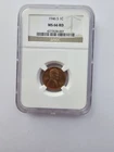 1946 S MS66 RD LINCOLN WHEAT PENNY/CENT GRADED NGC 1C S MINT COPPER COIN