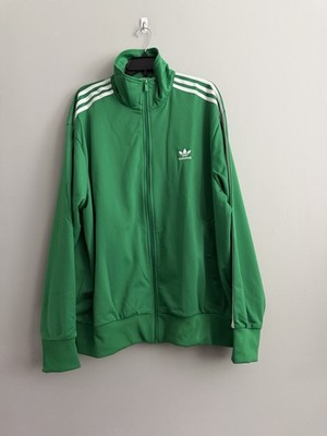 NEW Adidas Men s XL Adicolor Firebird Track Jacket Tops Green JD0183 Back School