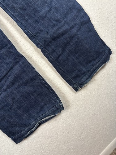 Seven For Mankind Womens Jeans Sz 31 Blue Dark Wash Solid Comfort Excellent - Picture 7 of 8