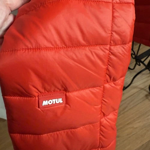 Red Puffer Jacket Mens Size L By Motul image 12