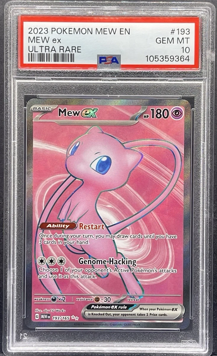 Mew Pokémon TCG Professional Sports Authenticator (PSA) Grade 10