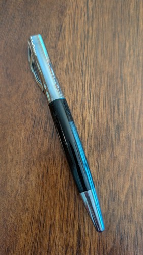 Rotring Initial Rollerball Pen Black Metal  & Silver Germany RS28