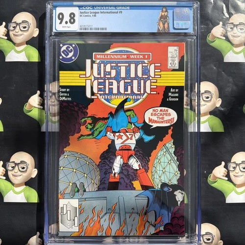 Justice League International #9~CGC 9.8~Custom 🏷️~🔥HIGHEST GRADE🔥TOP POP🔥