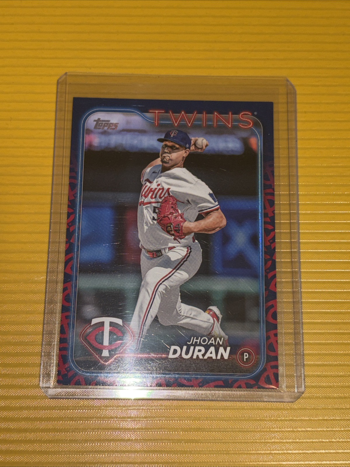 Jhoan Duran 2024 Topps Team Color Border SP  #227 - Minnesota Twins