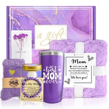 Gifts for Mom, Christmas Mom Gifts from Daughters Lavender Relaxing Gift Bask...
