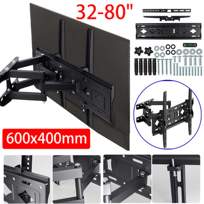 TV Wandhalterung für 32-80 Zoll Schwenkbare Wandhalter Fernseher Neigbare 50KG