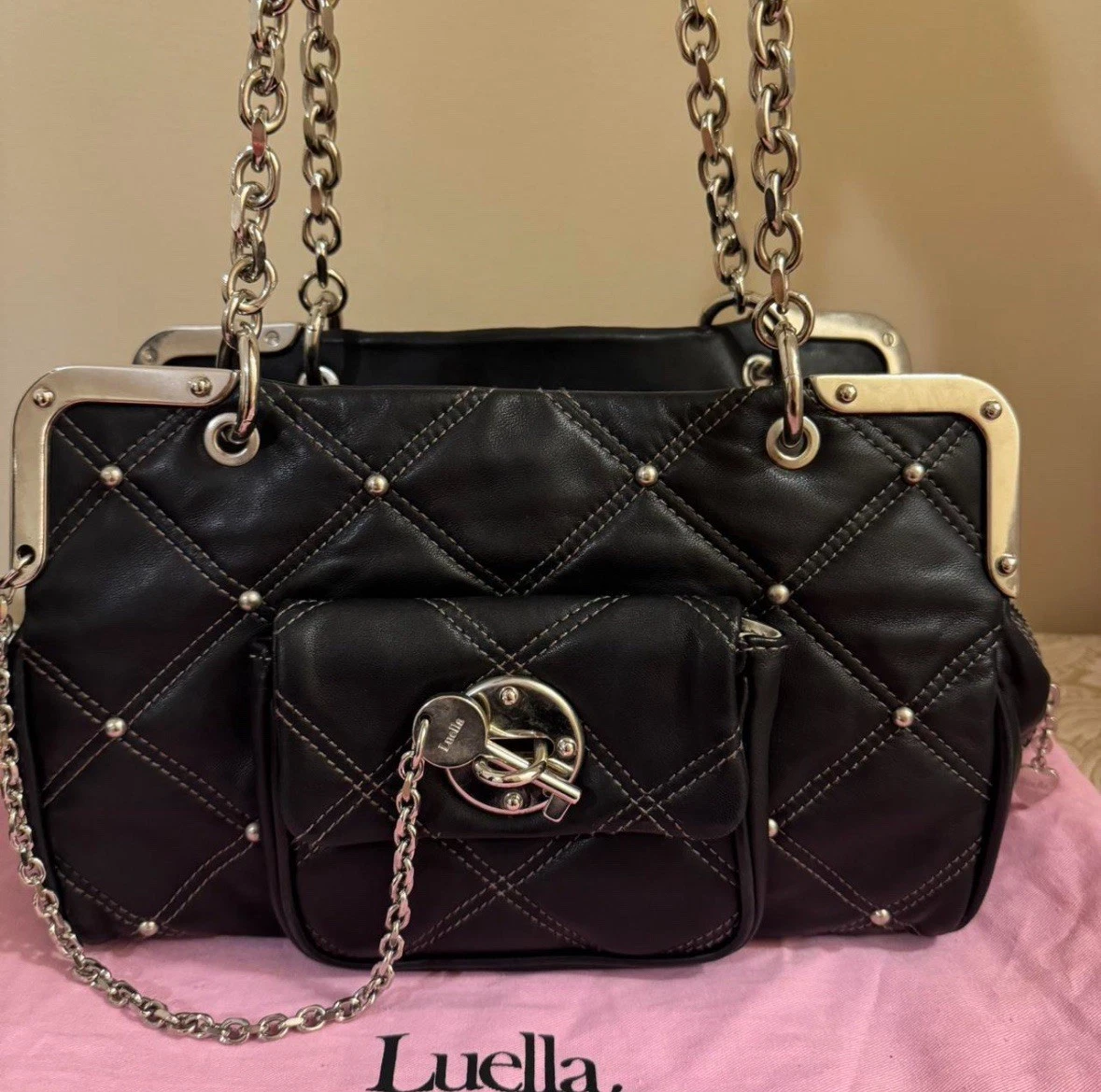 Black Leather Exterior Luella Bags & Handbags for Women for sale