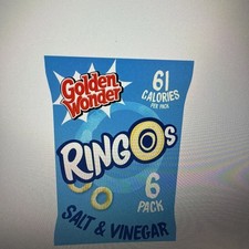 Golden Wonder Ringos Salt N Vinegar 6 Pck X 2