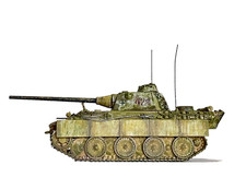1:87 Trident Panther  F 8,8. Militär, Wehrmacht, WW II, Epoche II Unikat