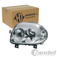 Diederichs Tuning Scheinwerfer Chrom Klarglas Rechts Passend FüR Renault Clio
