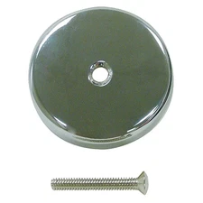 KISSLER 42-7131 One-Hole Overflow Plate,Kissler,Brass 4EEU9