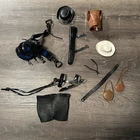 Marx BEST OF THE WEST Johnny Thunderbolt Accessories Lot Black Saddle Rein Hats