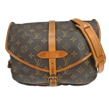 Best05 LOUIS VUITTON MONOGRAM SAUMUR 30 MESSENGER BAG M42256 AR1922 RQ03608