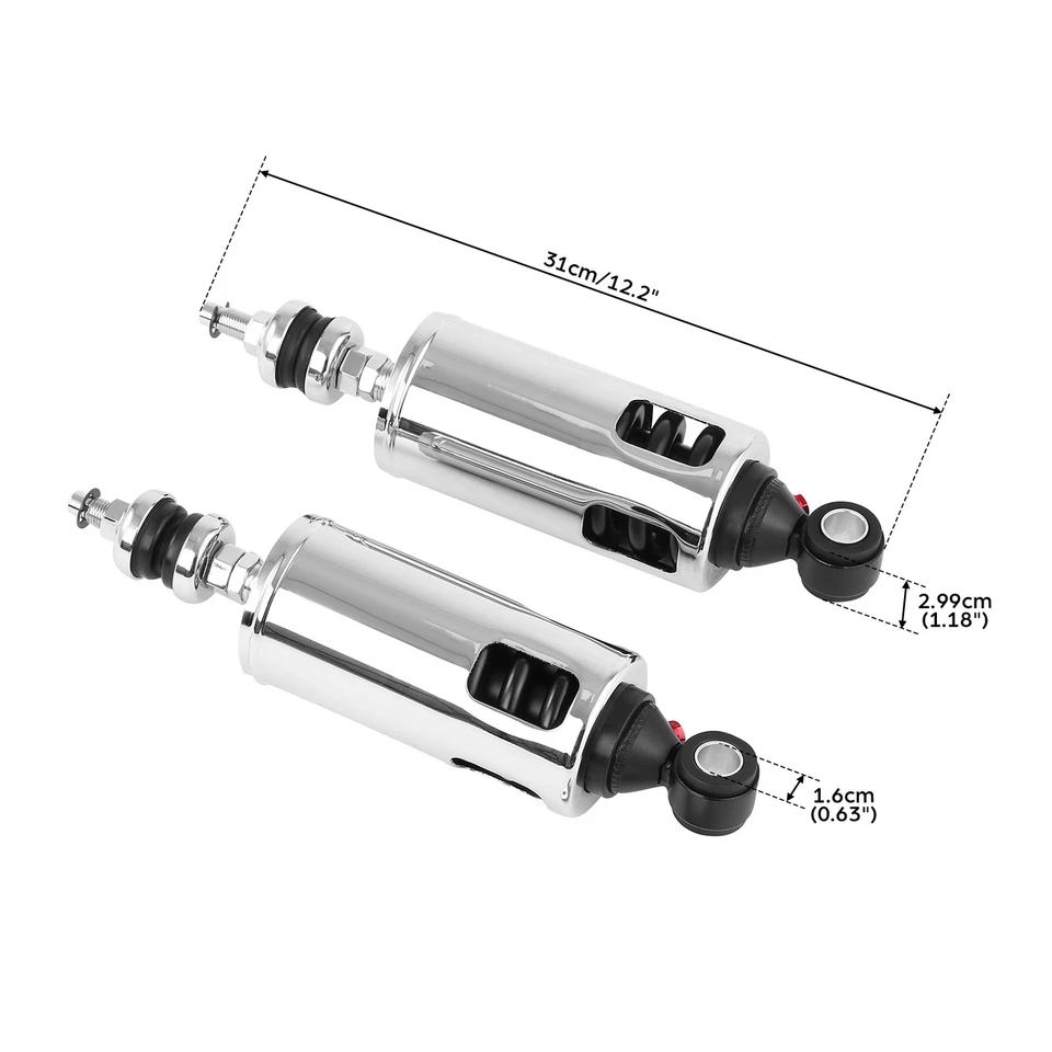 Rear Suspension Heavy Duty Shocks Fit For Harley Heritage Softail Fatboy 00-17 - Image 3 of 4