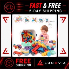 78 Pcs Soft Building Blocks for Kids 18 Months to 6 Years