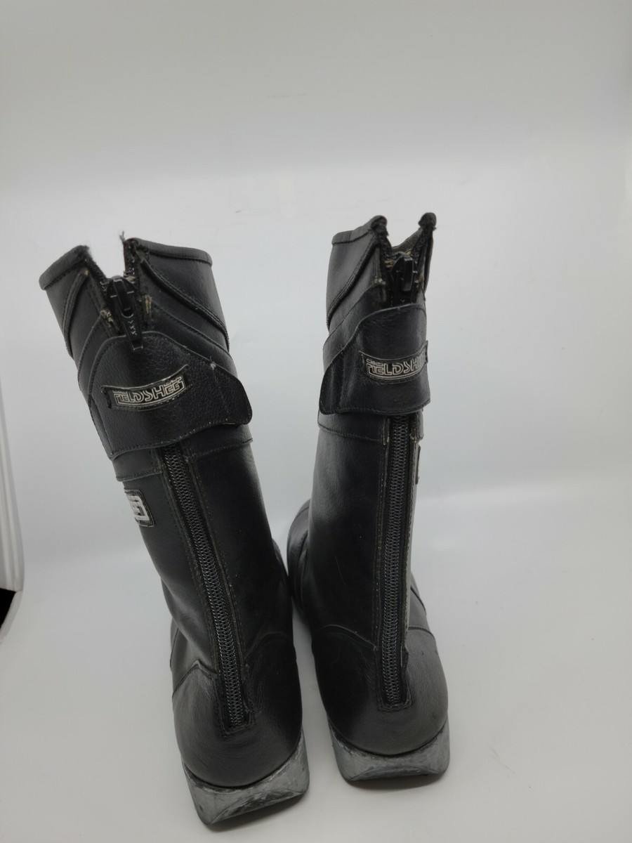VINTAGE FIELDSHEER LEATHER MOTORCYCLE BLACK BOOTS SIZE 8 Fieldsheer | Shoes | Vintage Fieldsheer Leather Motorcycle  main image 3