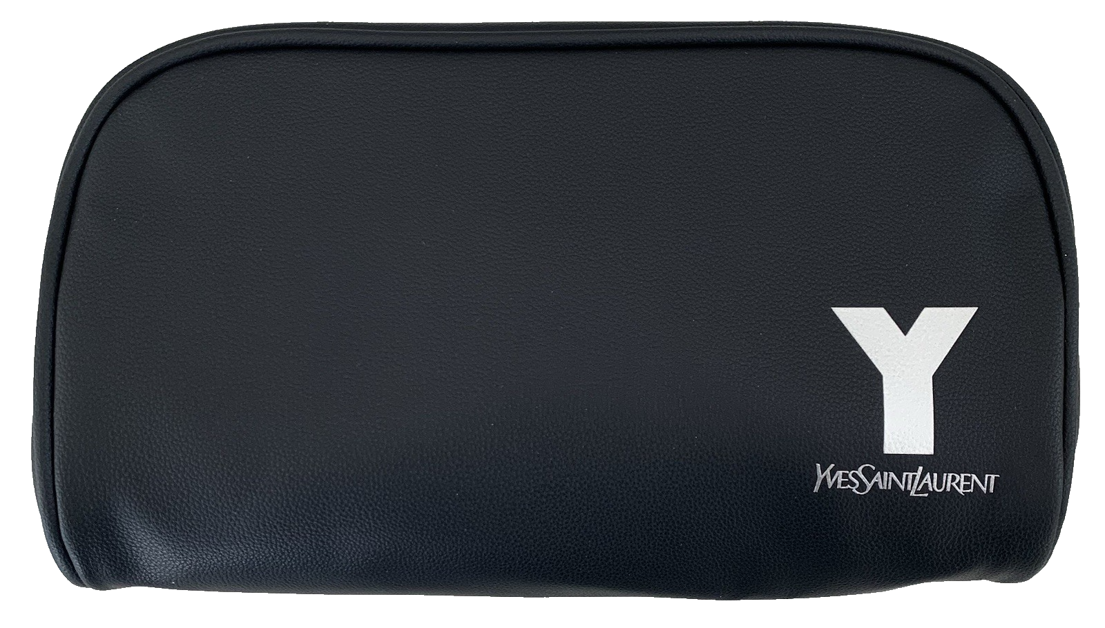 Borsa Yves Saint Laurent YSL Parfums Pouch nera ecopelle viaggio doppia nuova