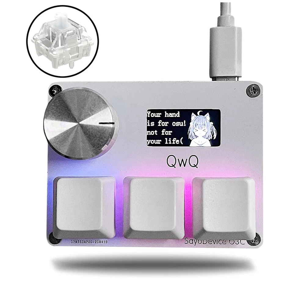 SayoDevice OSU O3C Rapid Trigger Magnetic Switches Keyboard With Screen - Bild 3 von 4