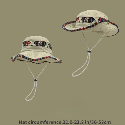 Retro Herren Sonnenhut Bucket Cap Boonie Weitkrempe Jungle Safari Camping Angeln