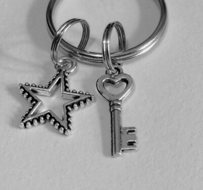 Wunderschöner Schlüsselanhänger ''Sternschlüssel'' Bagcharm süß wunderbar nützliches kleines Geschenk    