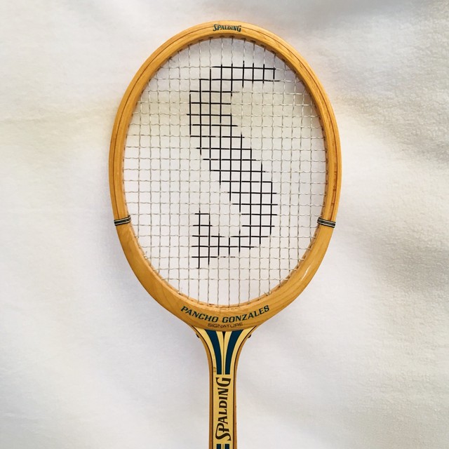 Vtg Spalding Pancho Gonzales Signature Wooden Tennis Racket Handcrafted Belgium eBay