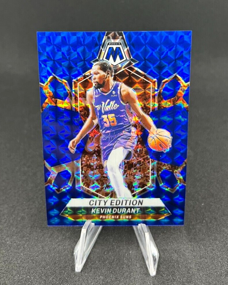 2023-24 KEVIN DURANT BLUE MOSAIC PRIZM /199 "CITY EDITION" #286 PHOENIX SUNS