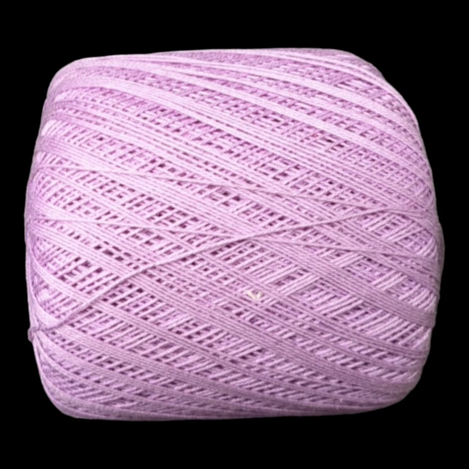 Vintage Lot of Lace or Cross Stitch Floss Lavender and Off White 4.9 oz Weight - Image 3 of 4