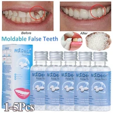 Tooth Repair Granules Temporary Kit Fitting Bead Reusable Moldable False Teeth~