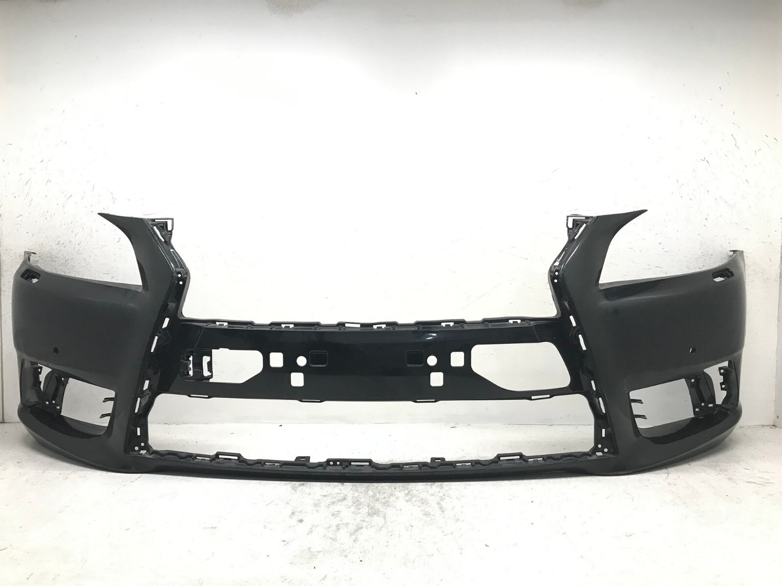 Black Front Bumper Cover for Lexus LS460/LS600H 2013-2017 with Sensor Holes OEM