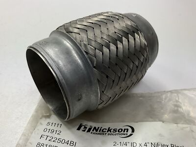 Nickson 1922504BI 2-1/4 Inch Stainless Steel Flex Connector Tube (2.25'')