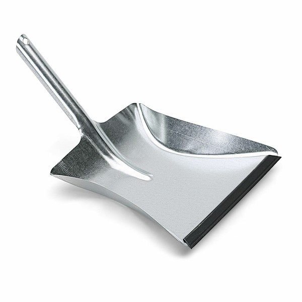 NöLle Kehrschaufel Metall Verzinkt Mit Griff DüLlgriff 39 X 24 Cm Mit Gummilippe-image
