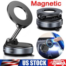 360 Adjustable Magnetic Vacuum Suction Cup Car Phone Holder Mount For MagSafe