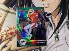 Tylan Wallace 2021 Prizm Draft Picks Green Wave Prizm RC #126 Ravens Rookie