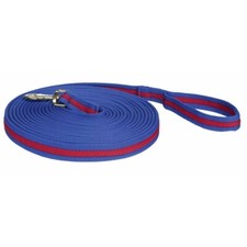 Longe Softlonge  8 m lang extra weich hochwertige Qualit&auml;t kornblau rot HKM Neu